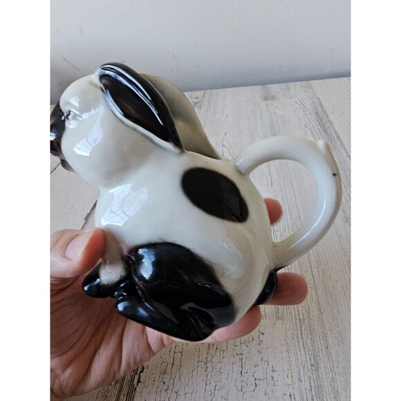 Vintage Tony Wood Staffordshire English rabbit bunny RARE creamer pitcher jug mi - Picture 6 of 10